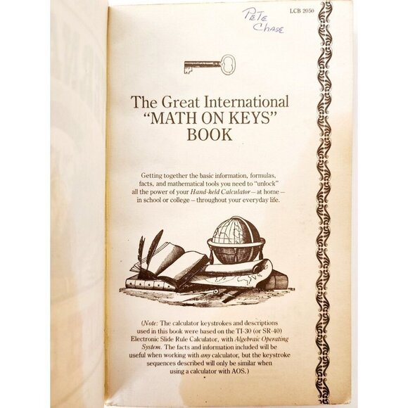 1976 Great International Book On Keys Texas Instruments Calculator 1st Ed PB F7 - Picture 3 of 8